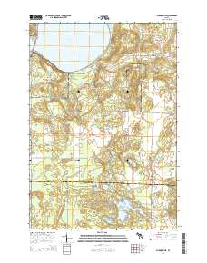 Burdickville 2014 topographic map thumbnail