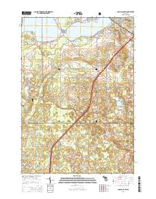 Cadillac South 2014 topographic map thumbnail