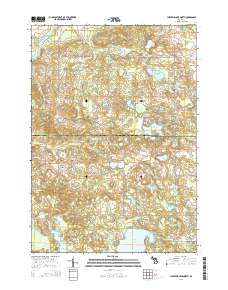 Chippewa Lake North 2014 topographic map thumbnail
