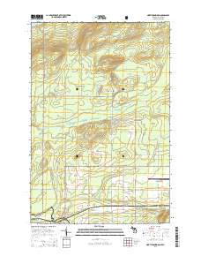North Ironwood 2014 topographic map thumbnail