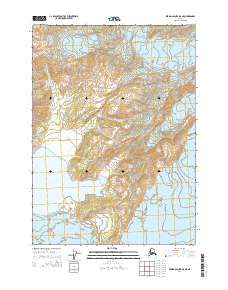 Bering Glacier B-8 NE topographic map thumbnail