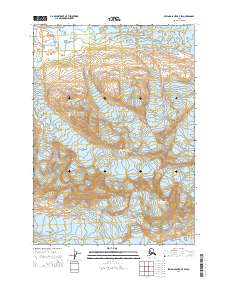 Bering Glacier D-7 SW 2014 topographic map thumbnail