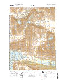 Bering Glacier D-6 NW 2014 topographic map thumbnail