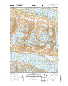 Bering Glacier D-8 SW 2014 topographic map thumbnail
