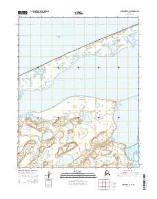 Shishmaref B-1 NE 2014 topographic map thumbnail