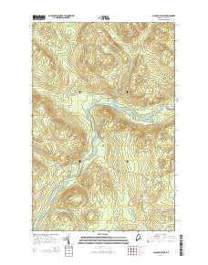 Allagash Falls 2014 topographic map thumbnail