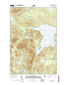 Allagash Lake 2014 topographic map thumbnail