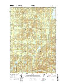 Allagash Pond 2014 topographic map thumbnail