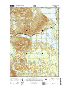 Attean Pond 2014 topographic map thumbnail