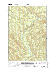 Baker Lake NW 2014 topographic map thumbnail