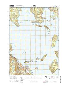 Bar Harbor 2014 topographic map thumbnail