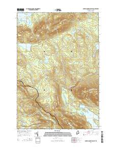 Barren Mountain West 2014 topographic map thumbnail
