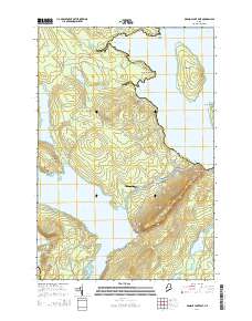 Brassua Lake East 2014 topographic map thumbnail