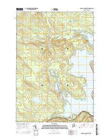 Brassua Lake West 2014 topographic map thumbnail