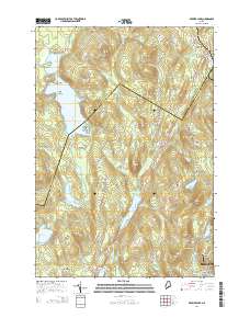 Brewer Lake 2014 topographic map thumbnail