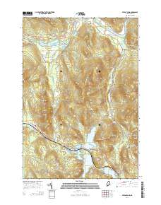 Bryant Pond 2014 topographic map thumbnail