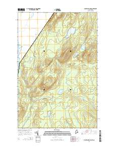 Burntland Pond 2014 topographic map thumbnail