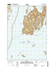 Cape Rosier 2014 topographic map thumbnail