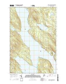 Caribou Lake North 2014 topographic map thumbnail
