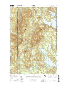 Caucomgomoc Lake West 2014 topographic map thumbnail