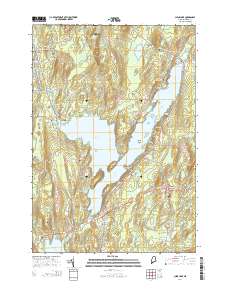 China Lake 2014 topographic map thumbnail