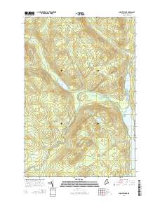 Cunliffe Lake 2014 topographic map thumbnail