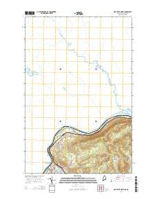 Fort Kent North 2014 topographic map thumbnail