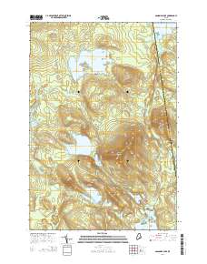 Gassabias Lake 2014 topographic map thumbnail