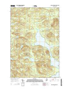 Grand Lake Seboeis 2014 topographic map thumbnail