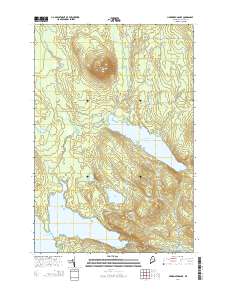 Harrington Lake 2014 topographic map thumbnail