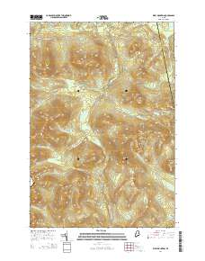 Kibby Mountain 2014 topographic map thumbnail