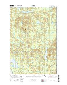 La Pomkeag Lake 2014 topographic map thumbnail