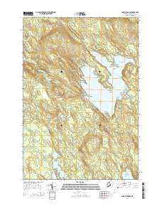 Lake Cathance 2014 topographic map thumbnail