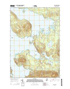 Lily Bay 2014 topographic map thumbnail