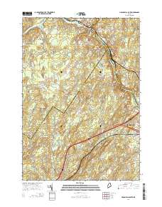 Lisbon Falls South 2014 topographic map thumbnail