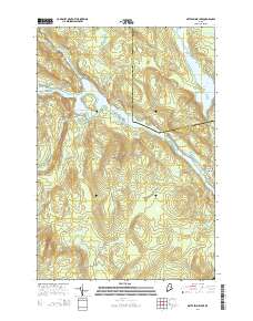 Mattaseunk Lake 2014 topographic map thumbnail