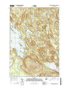 Meddybemps Lake East 2014 topographic map thumbnail