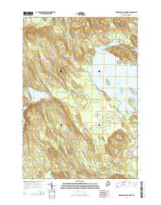 Meddybemps Lake West 2014 topographic map thumbnail