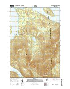Metallak Mountain 2014 topographic map thumbnail