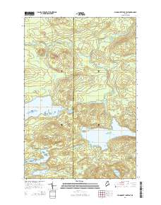 Millinocket Lake East 2014 topographic map thumbnail