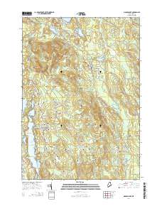 Mousam Lake 2014 topographic map thumbnail