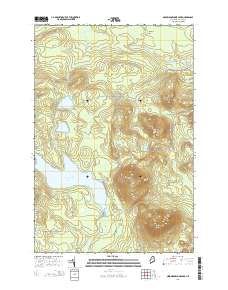 Nesowadnehunk Lake 2014 topographic map thumbnail