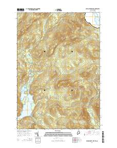 Parmachenee Lake 2014 topographic map thumbnail
