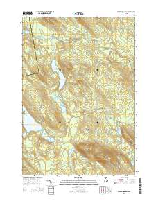 Peaked Mountain 2014 topographic map thumbnail