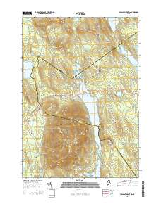 Pleasant Mountain 2014 topographic map thumbnail