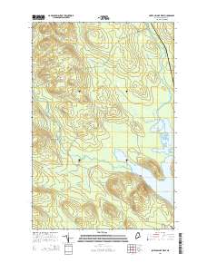 Portage Lake West 2014 topographic map thumbnail