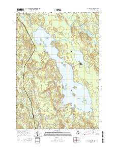 Pushaw Lake 2014 topographic map thumbnail