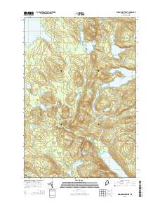 Rainbow Lake West 2014 topographic map thumbnail