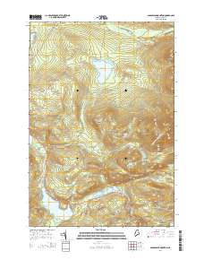 Saddleback Mountain 2014 topographic map thumbnail