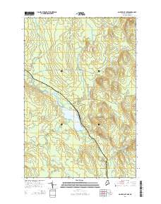 Saint Croix Lake 2014 topographic map thumbnail
